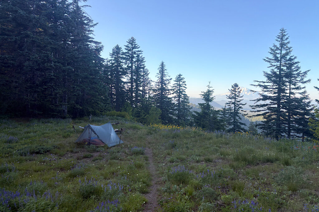 The final night's campsite