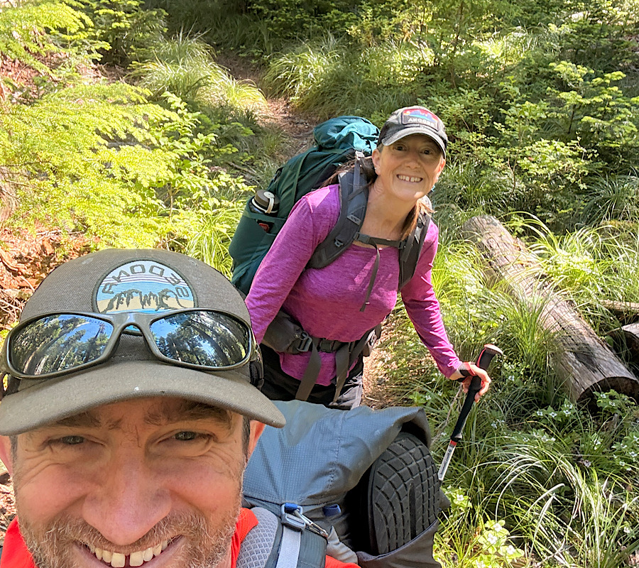 Me and Gio on the trail