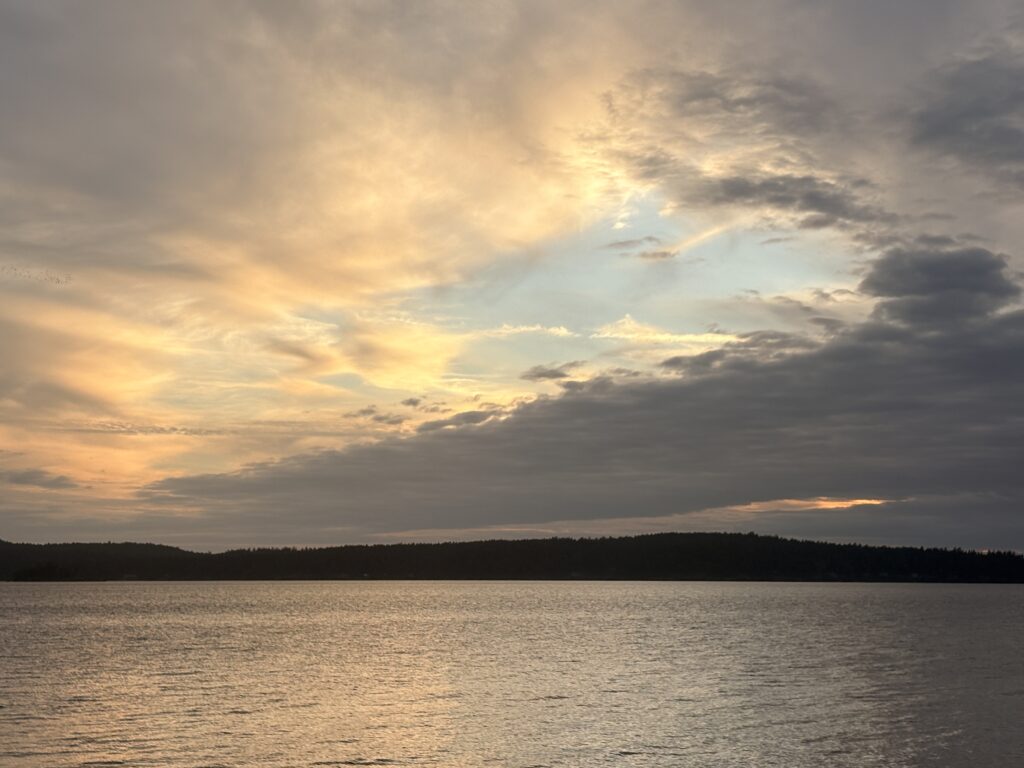 Sunset at Jones Island